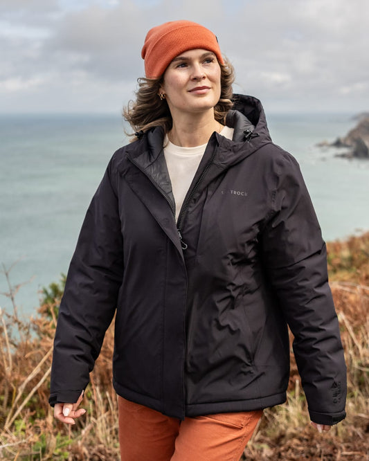 Alpinea Womens Waterproof Jacket in Black