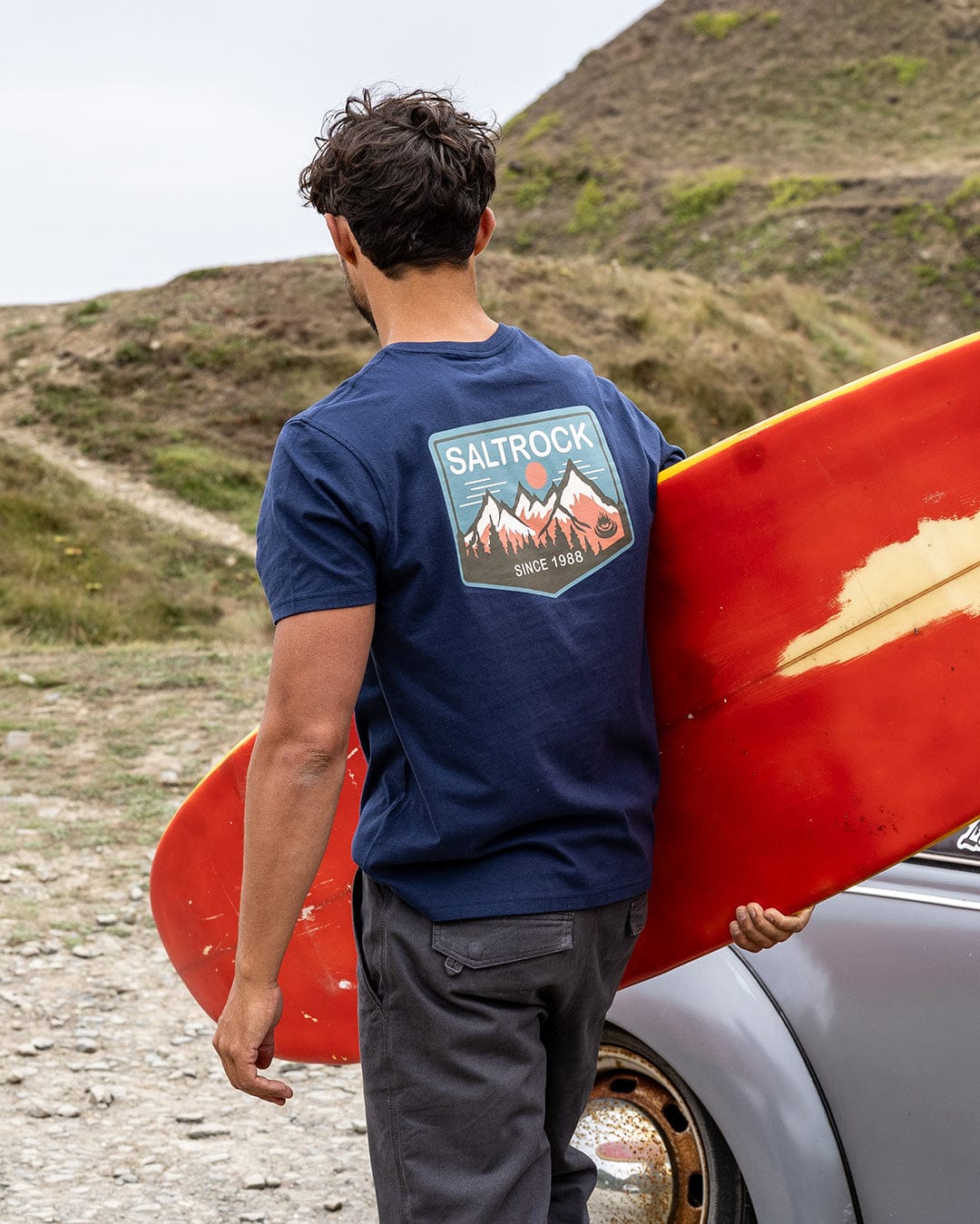 Uplands - Mens Short Sleeve T-Shirt - Blue