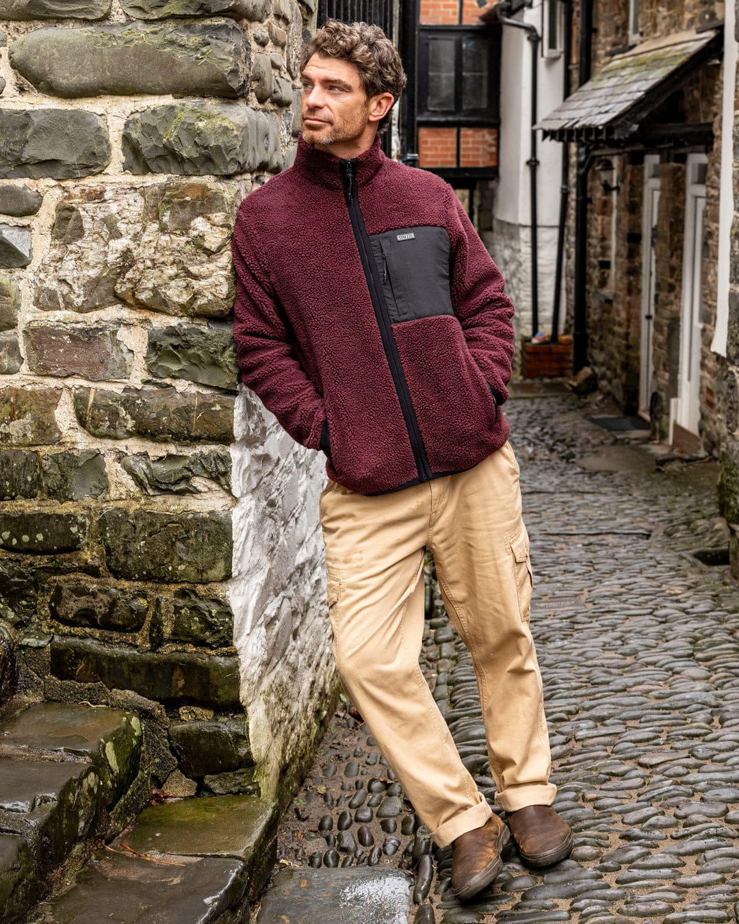 Wye 2 - Mens Sherpa Fleece - Purple