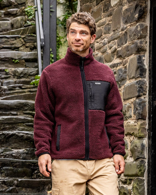 Wye 2 - Mens Sherpa Fleece - Purple