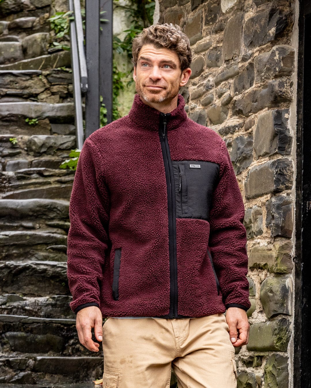 Wye 2 - Mens Sherpa Fleece - Purple