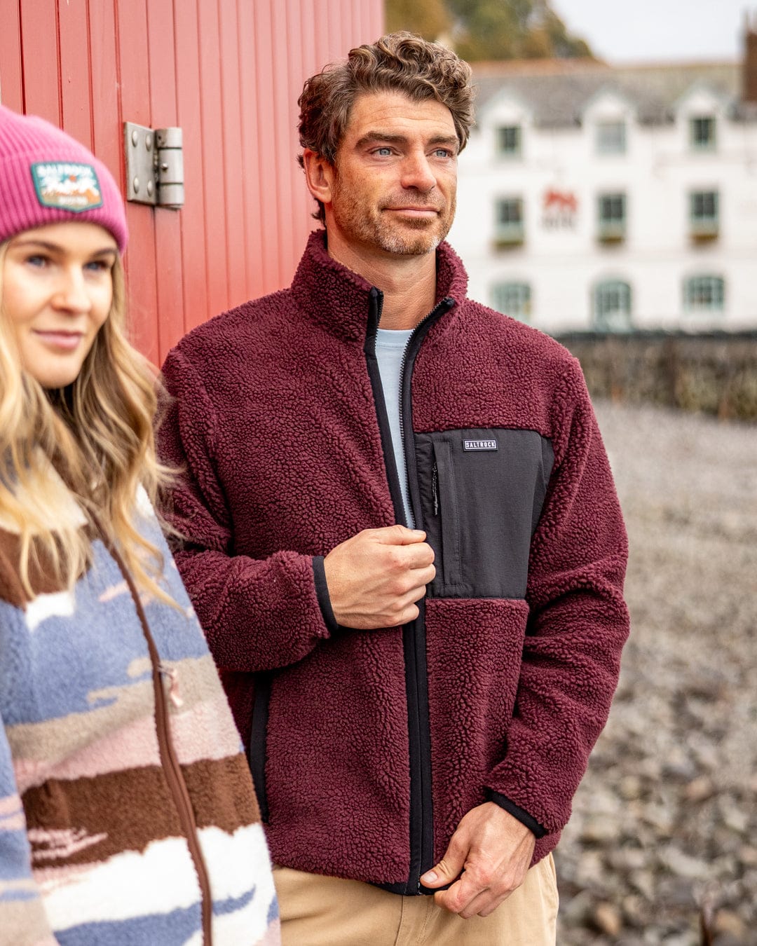 Wye 2 - Mens Sherpa Fleece - Purple