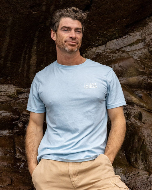 Saltrock Original - Mens Short Sleeve T-Shirt - Light Blue