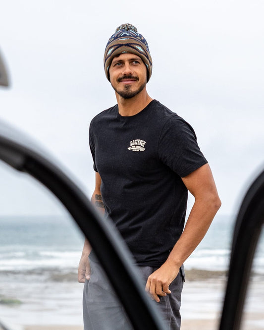 Split - Mens Short Sleeve T-Shirt - Black