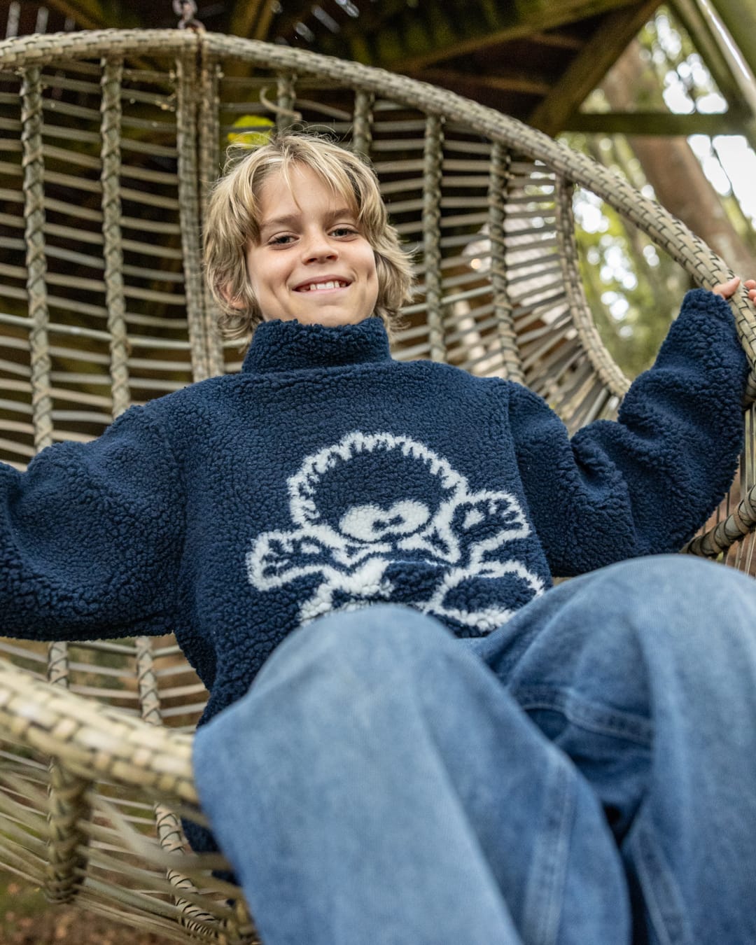 Tok Kids Fleece In Dress Blue