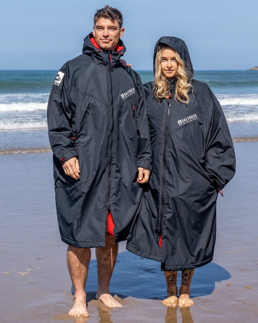 Recycled Changing Robe Black/Red