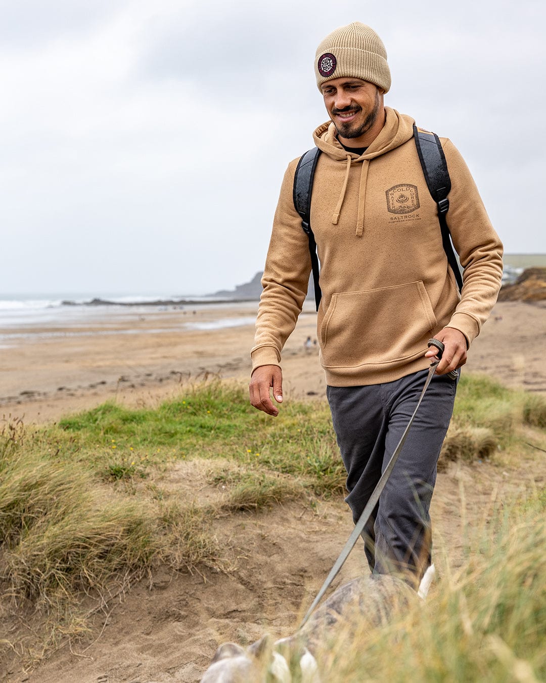 Cold Water Cures - Mens Pop Hoodie - Brown