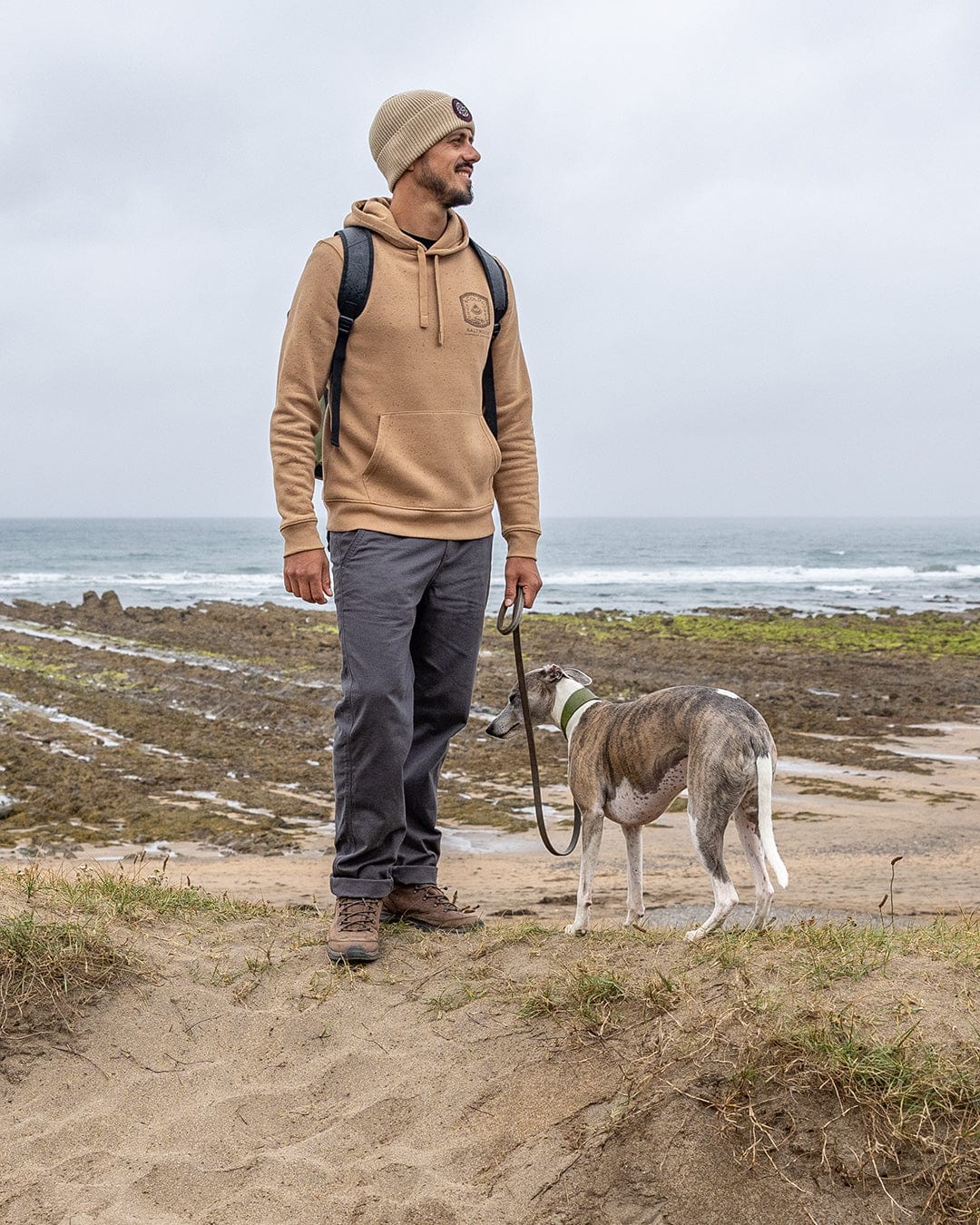 Cold Water Cures - Mens Pop Hoodie - Brown