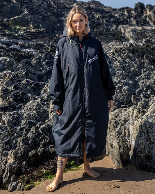 Recycled Changing Robe Black/Red