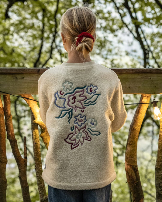 Eden Kids Fluffy Fleece Sweatshirt in Cream