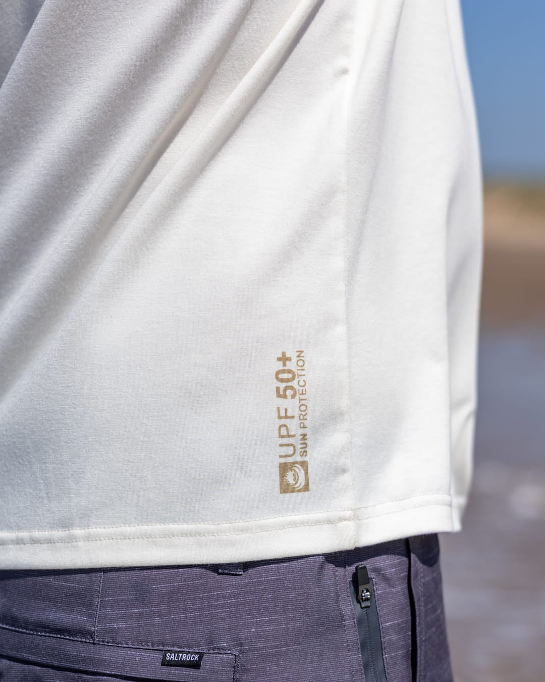 Original SR Hybrid Mens Short Sleeve T-Shirt in Cream
