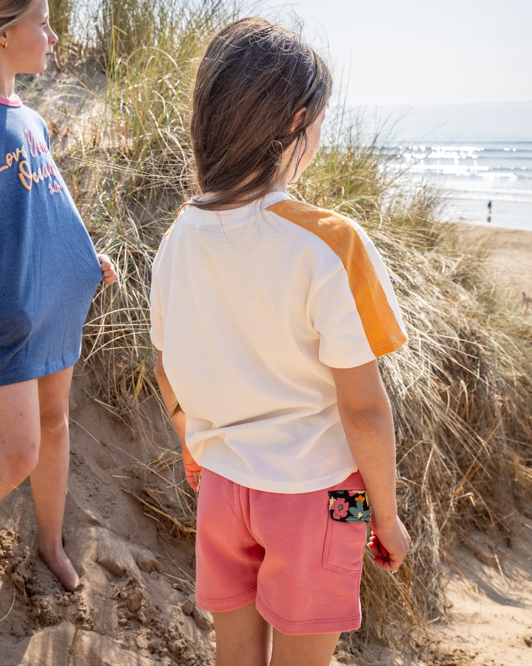 Sun Daze Kids Short Sleeve T-Shirt in Cream
