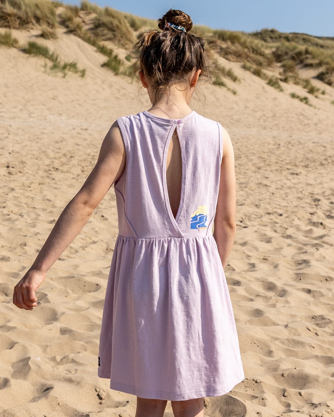 Kids Smock Dress Purple | Girls Swing Dress