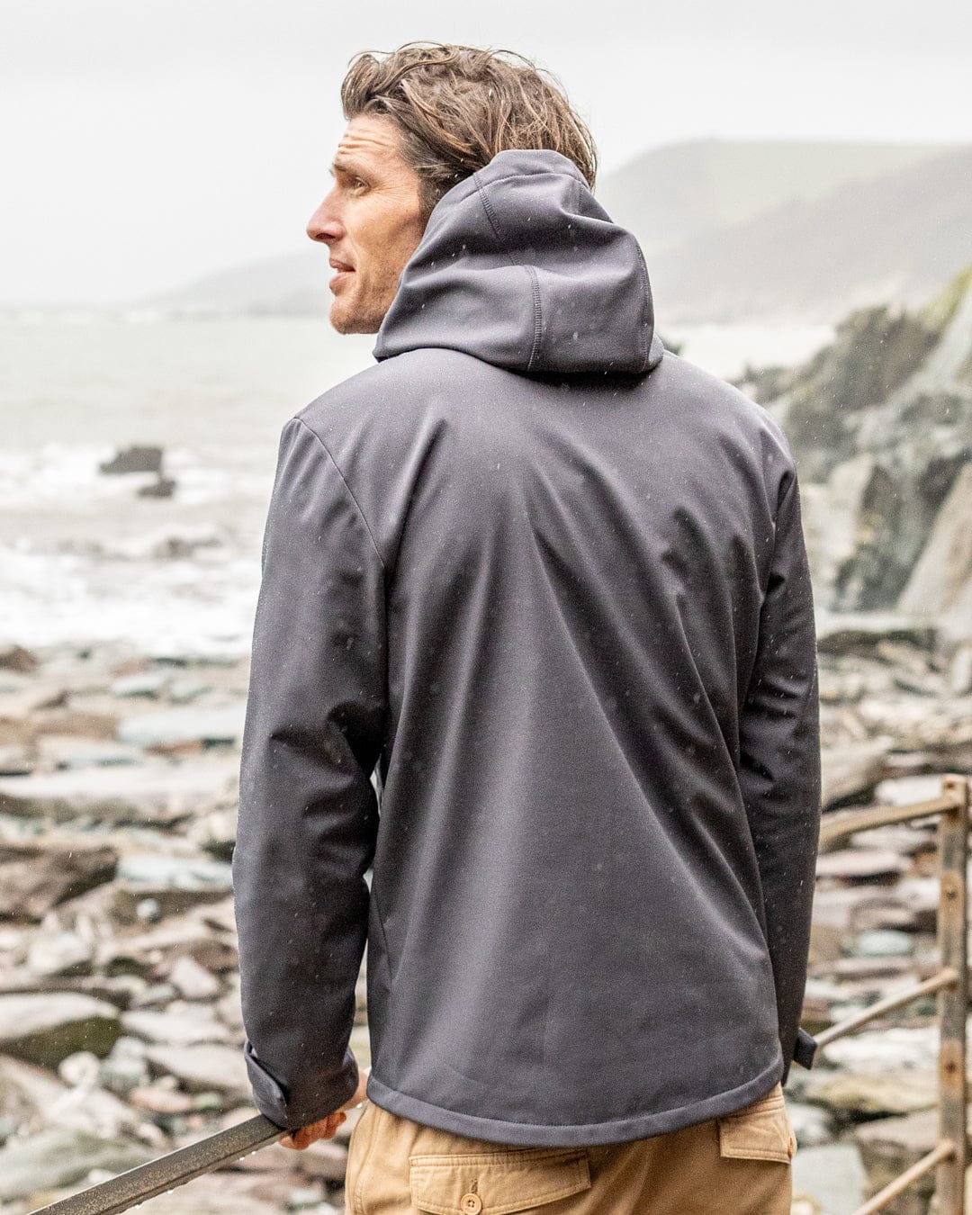 Munros II - Mens Water Resistant Softshell Jacket - Dark Grey