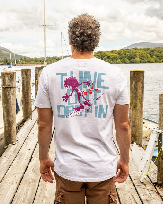Tune Out - Mens Short Sleeve T-Shirt - White
