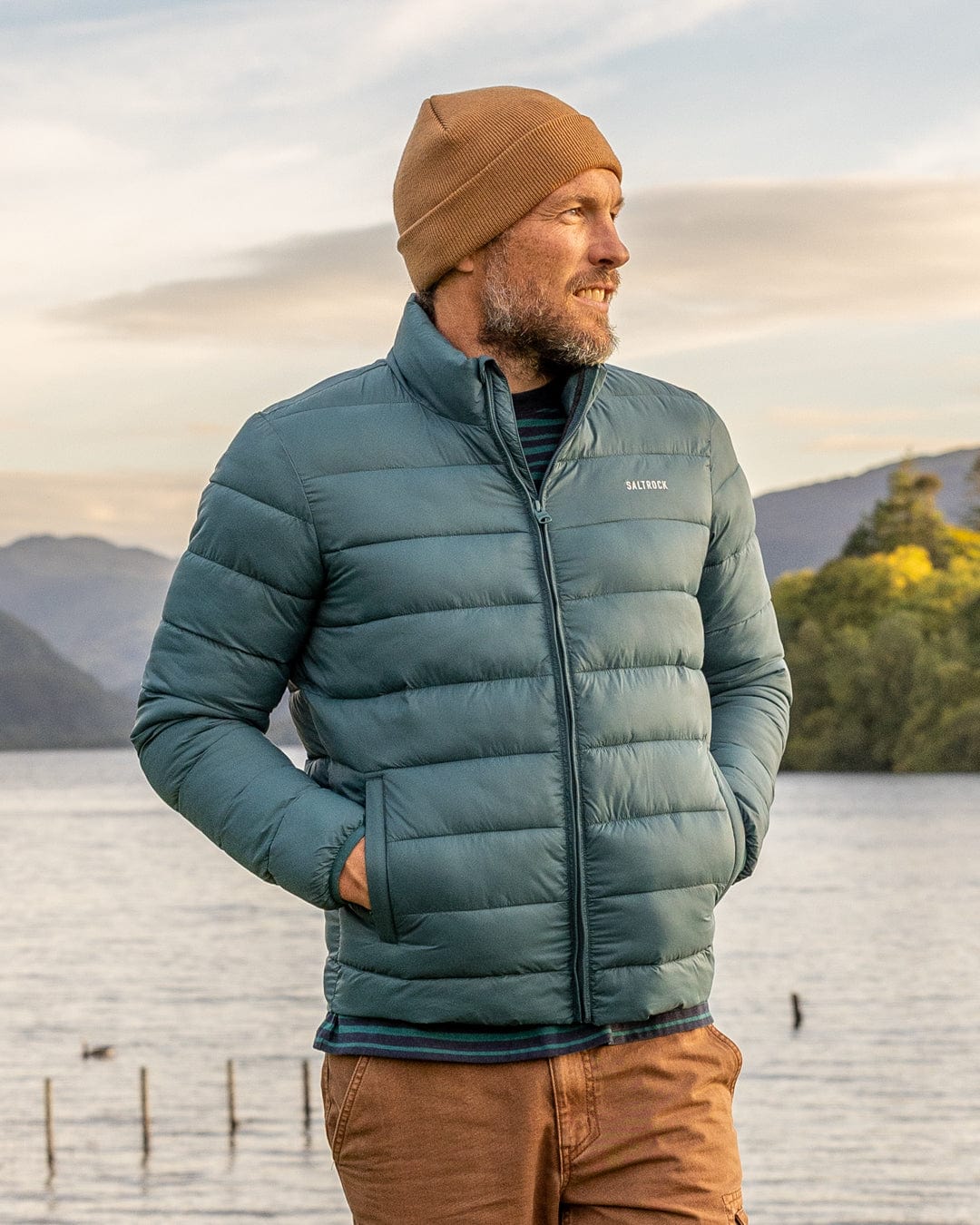 Resin - Mens Water Resistant Padded Jacket - Teal