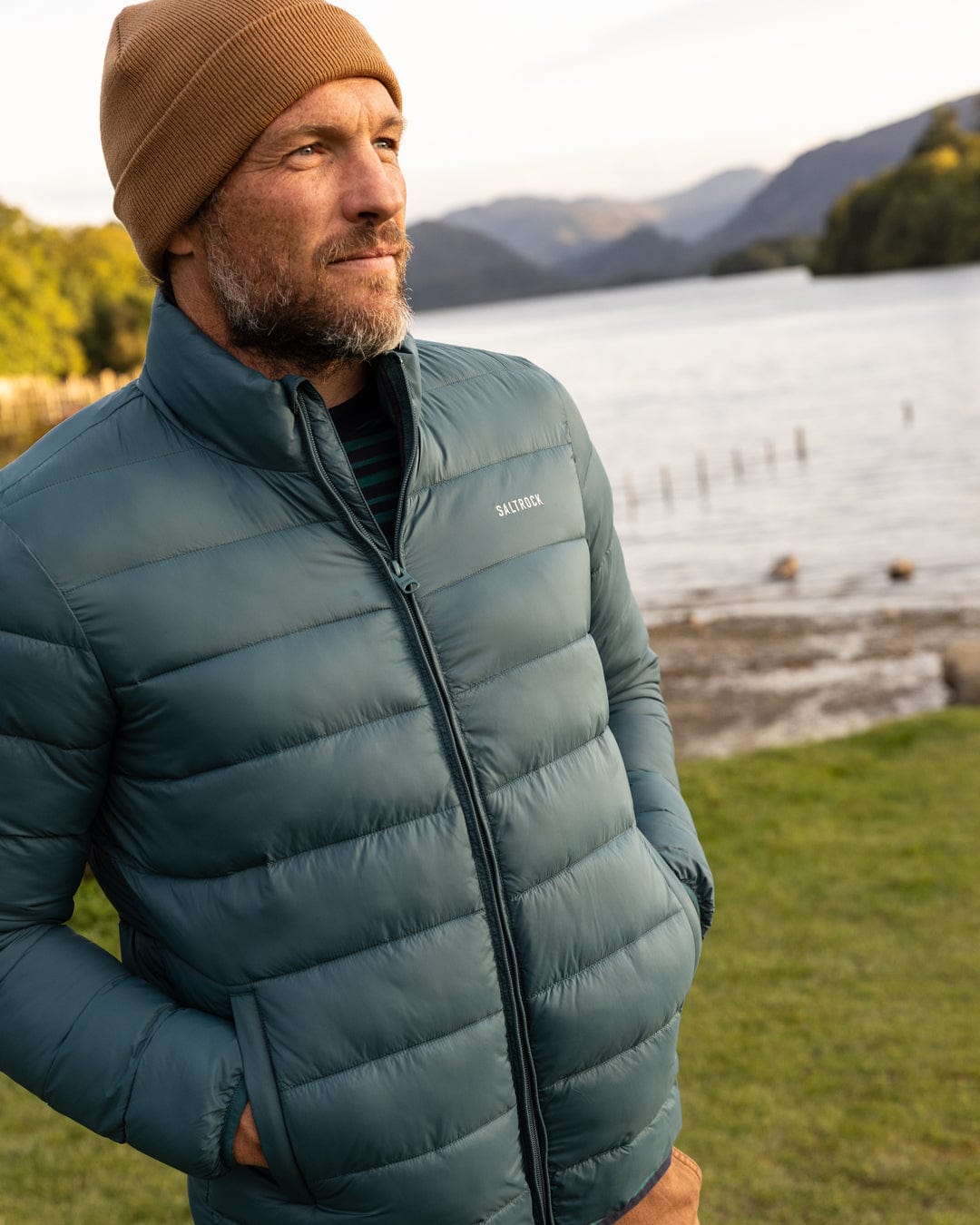 Resin - Mens Water Resistant Padded Jacket - Teal