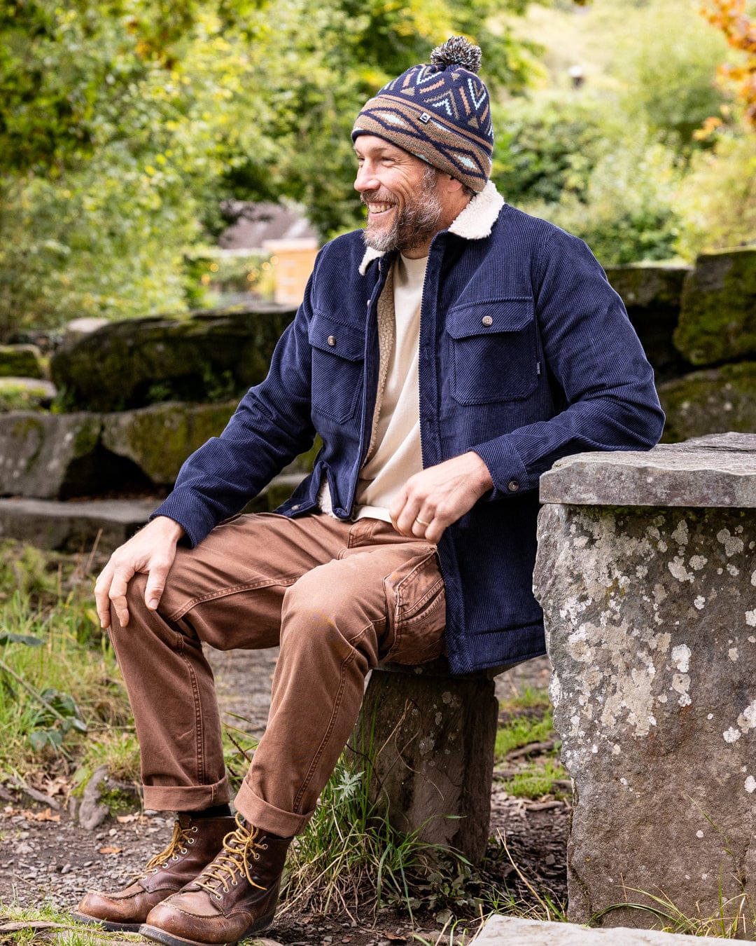 Zeke 2 - Mens Corduroy Shacket - Blue