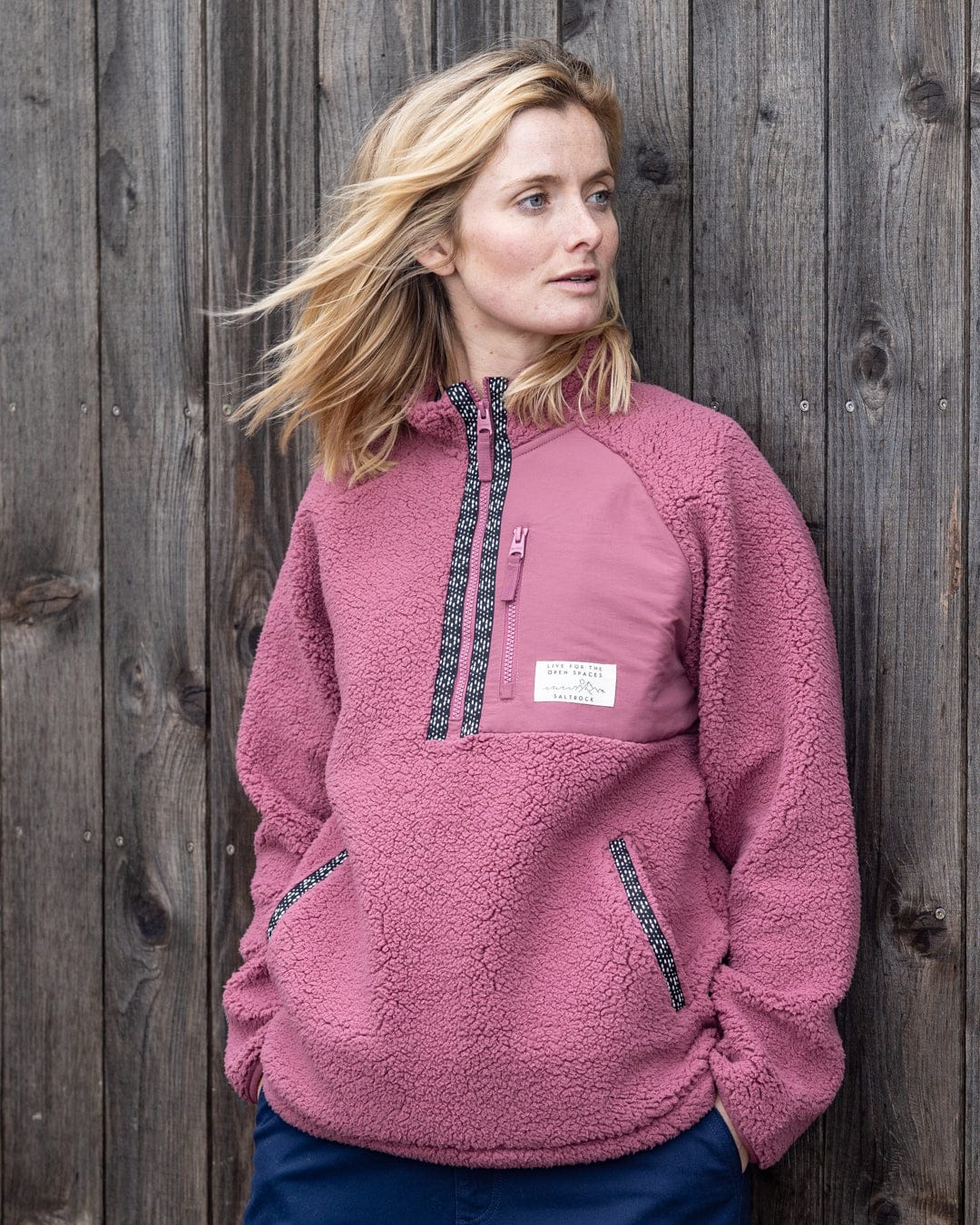 Lya - Womens Fleece - Dark Pink
