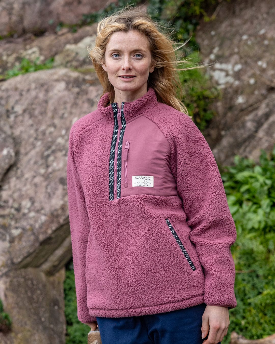 Lya - Womens Fleece - Dark Pink
