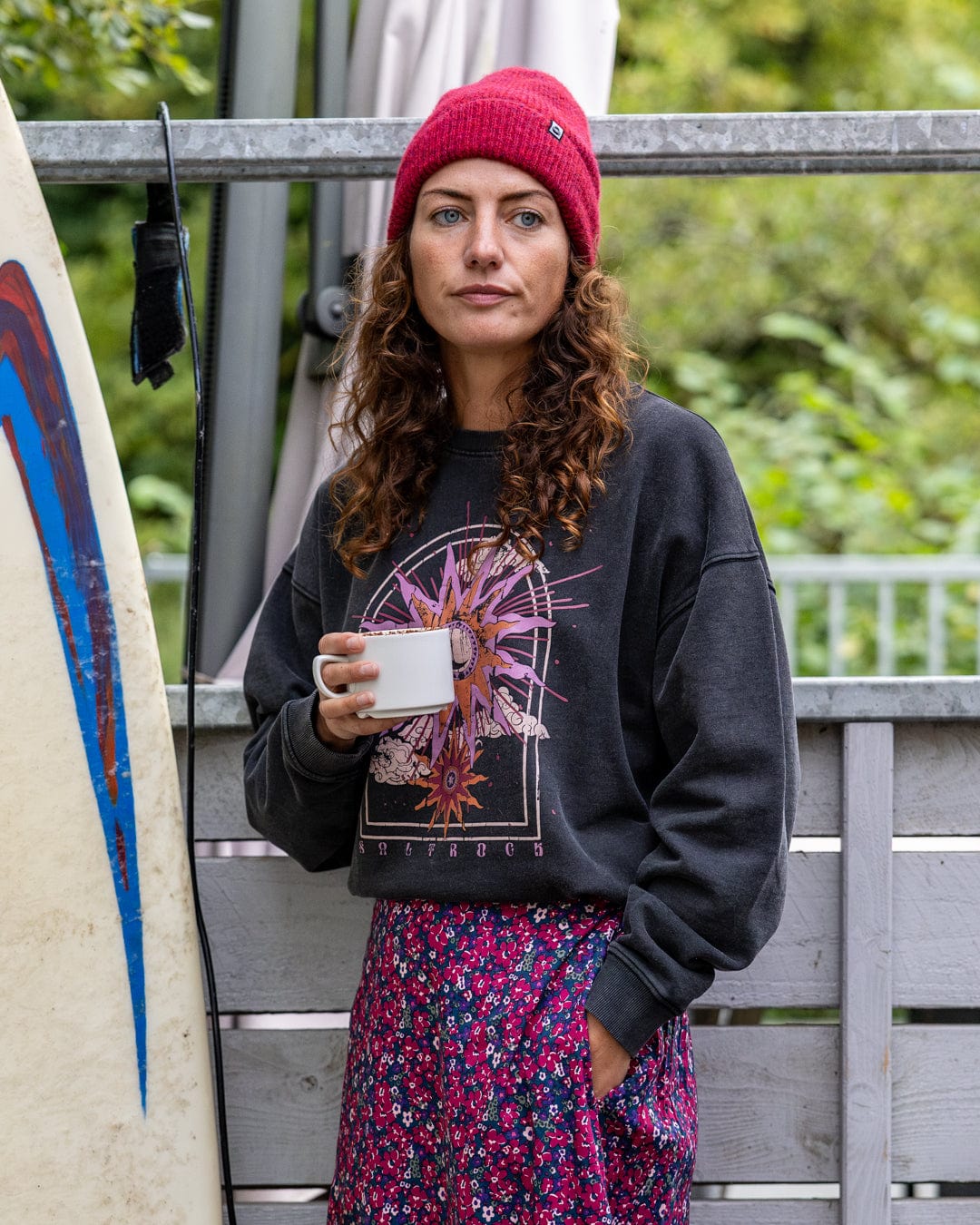 Eclipse - Womens Oversized Sweat Shirt - Black