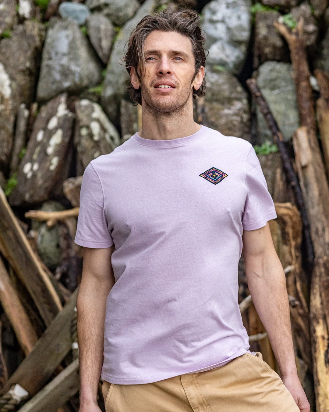 Offshore - Mens Short Sleeve T-Shirt - Purple