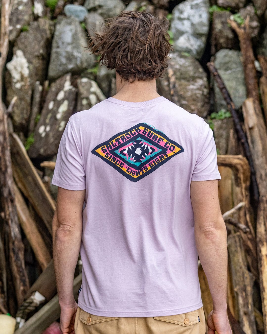 Offshore - Mens Short Sleeve T-Shirt - Purple