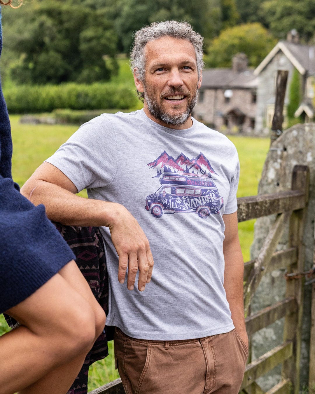 Lost Van - Mens Short Sleeve T-Shirt - Grey