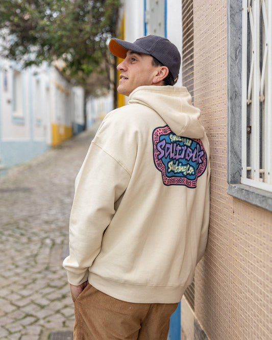 Tribal Frame Pop Hood in Cream