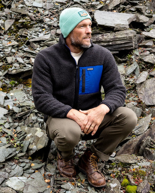 Wye 2 - Mens Sherpa Fleece - Grey/Blue