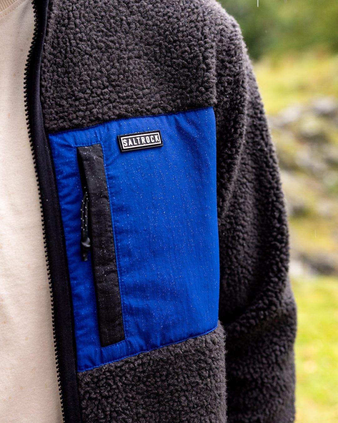 Wye 2 - Mens Sherpa Fleece - Grey/Blue