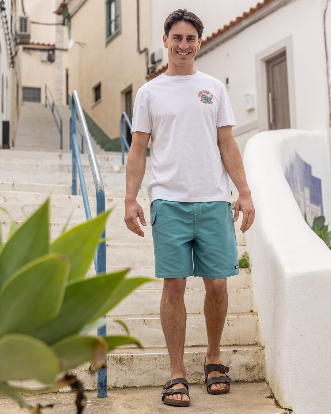 Open Finals Mens Short Sleeve T-Shirt in White