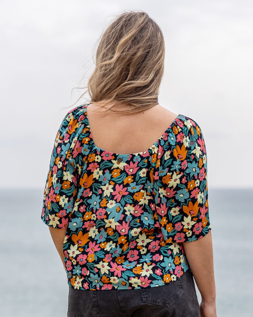 Holidaze Womens Blouse in Multi