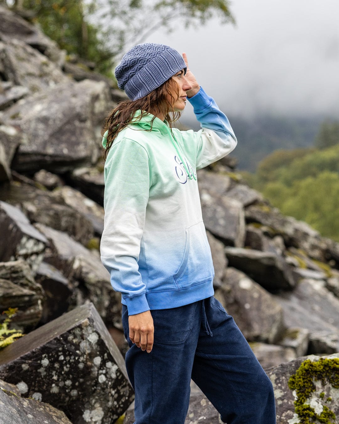 Trader Triple - Womens Pop Hoodie - Green