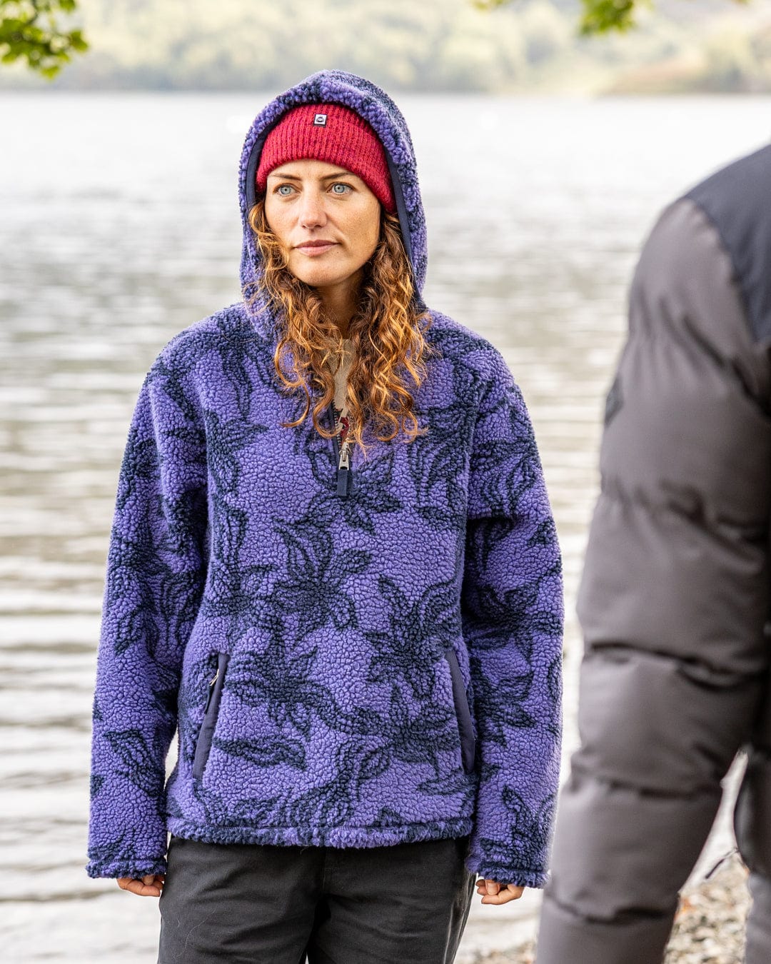 Autumn - Womens Hooded Fleece - Purple