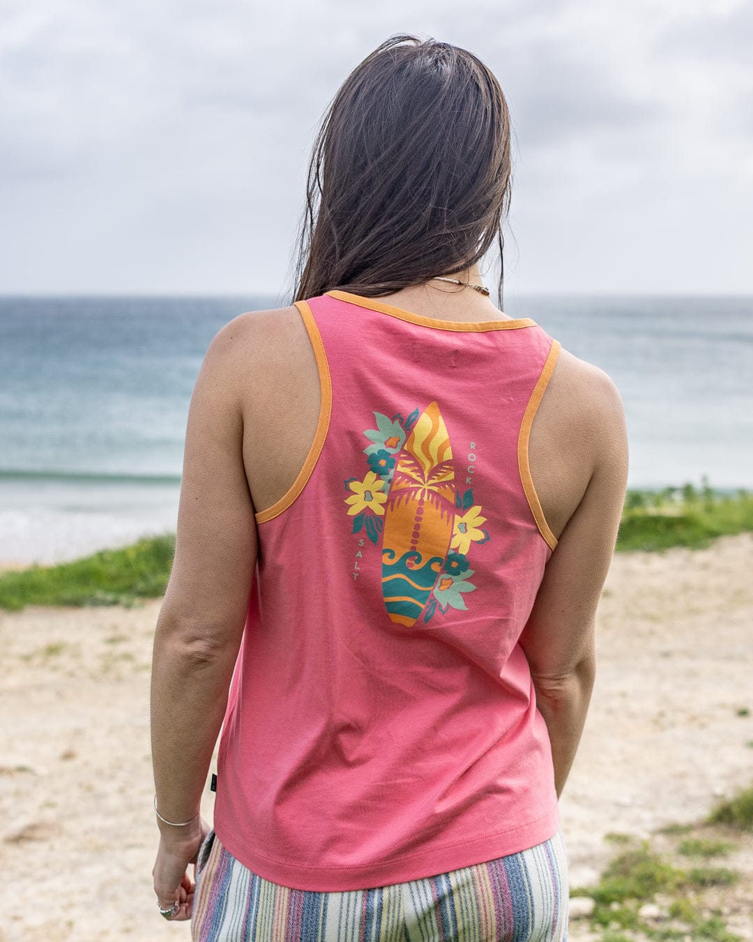 Sun Surfer Womens Vest in Bright Pink