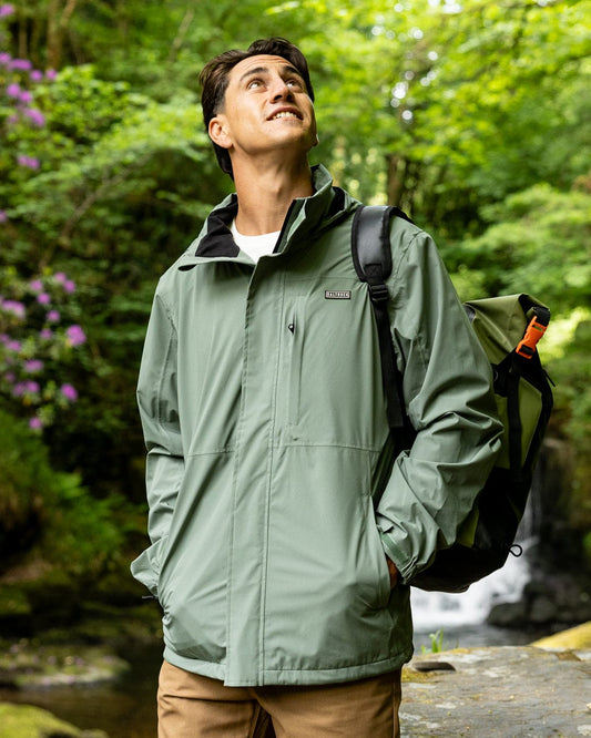 Whistler II -Mens Waterproof Hooded Jacket- Light Green