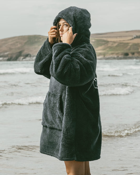 Tok Sofa Surf Borg Fleece Robe in Blue