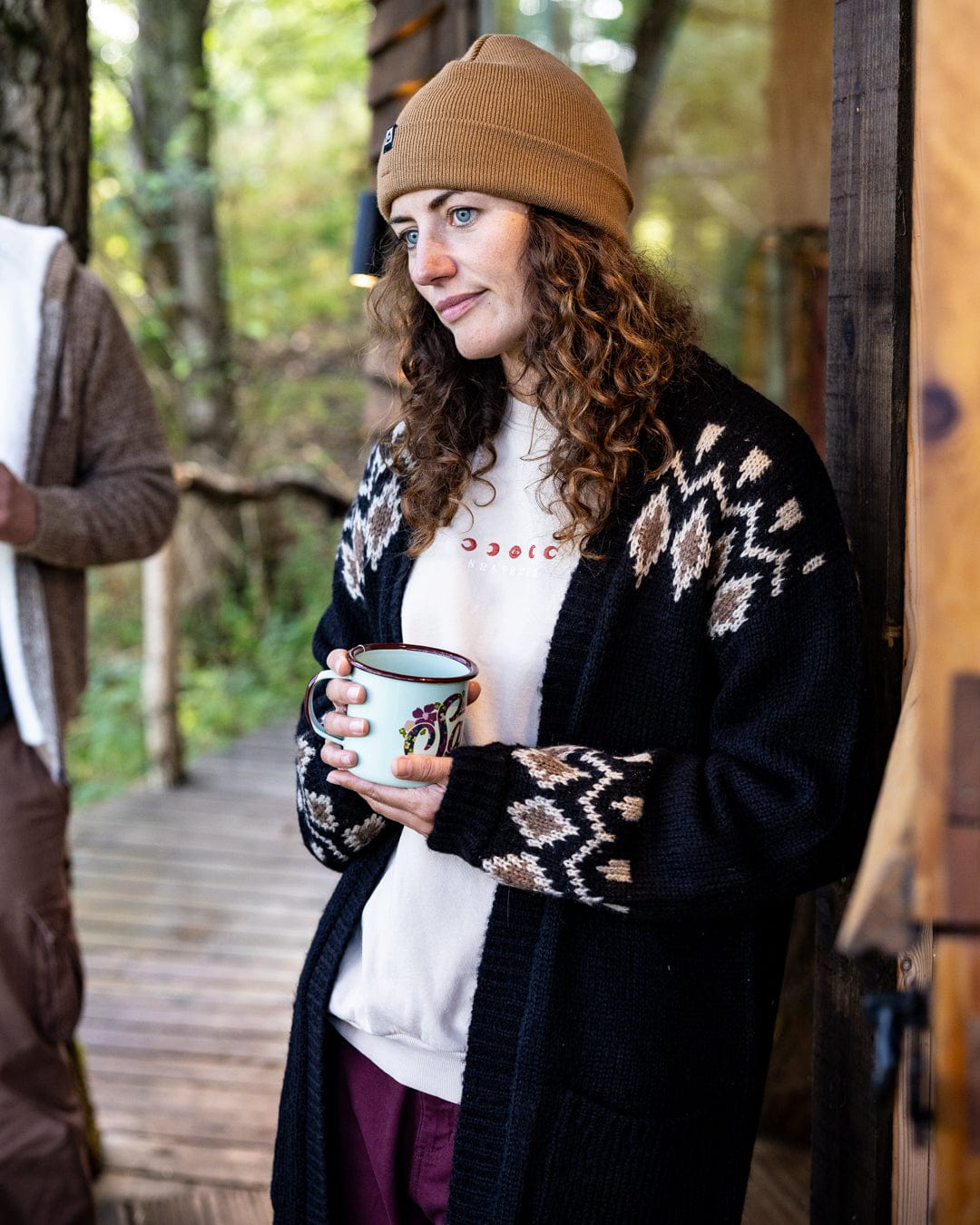 Etta - Womens Longline Cardigan - Black