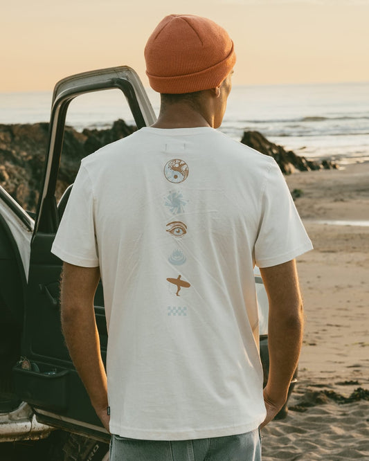 Portal Mens T-Shirt In Cream