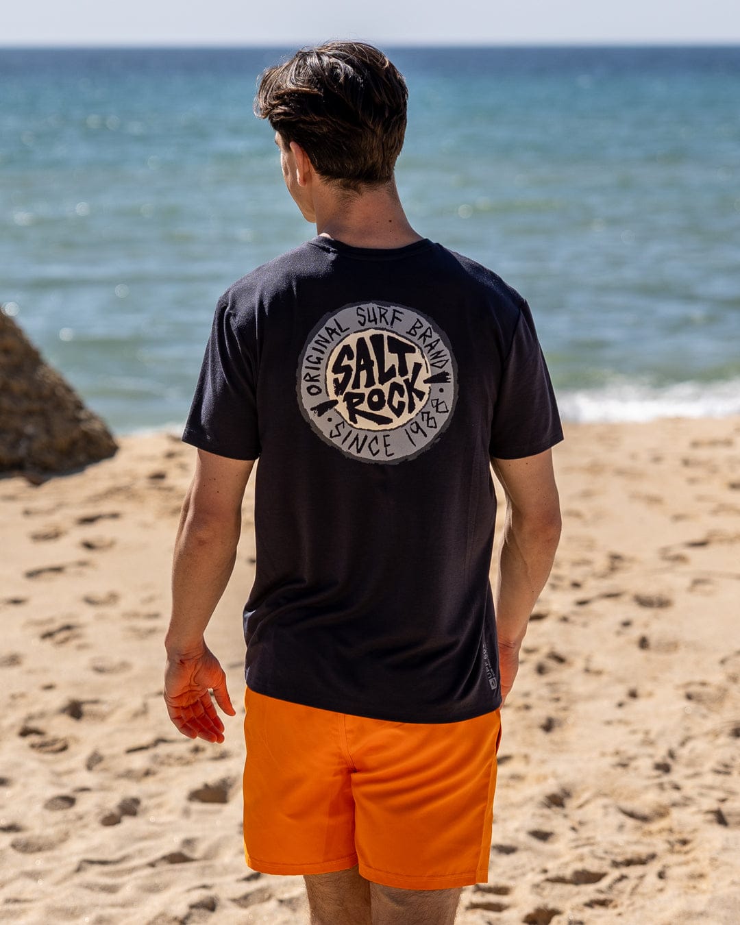 Original SR Hybrid Mens Short Sleeve T-Shirt in Black