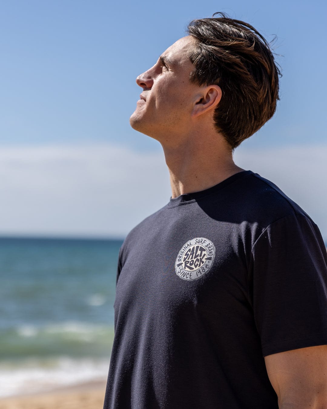Original SR Hybrid Mens Short Sleeve T-Shirt in Black