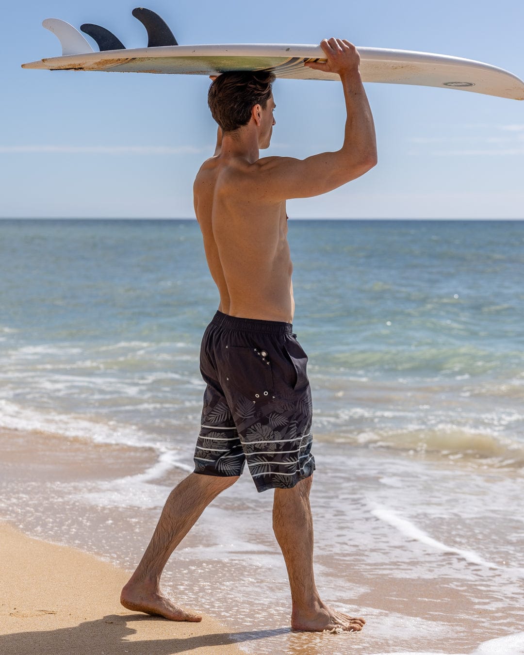 Warp Surf Mens BoardShort in Dark Grey