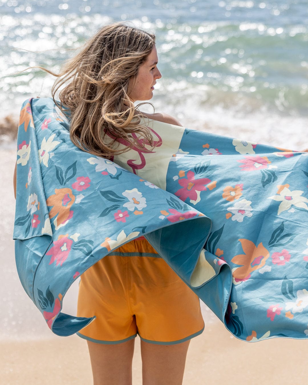 Surf Daze Microfibre Towel in Blue