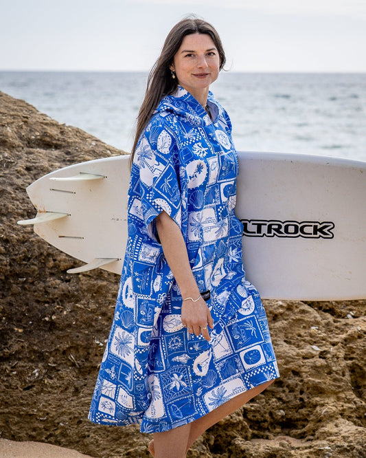 Island Tiles - Poncho - Bright Blue