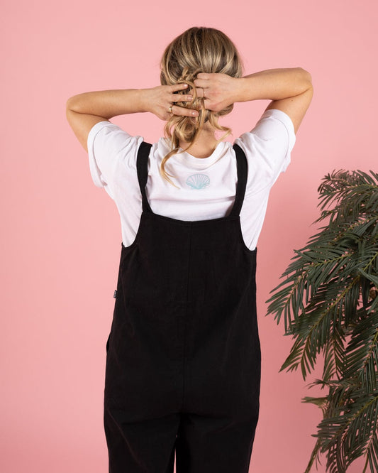 Jenna - Womens Dungarees - Black