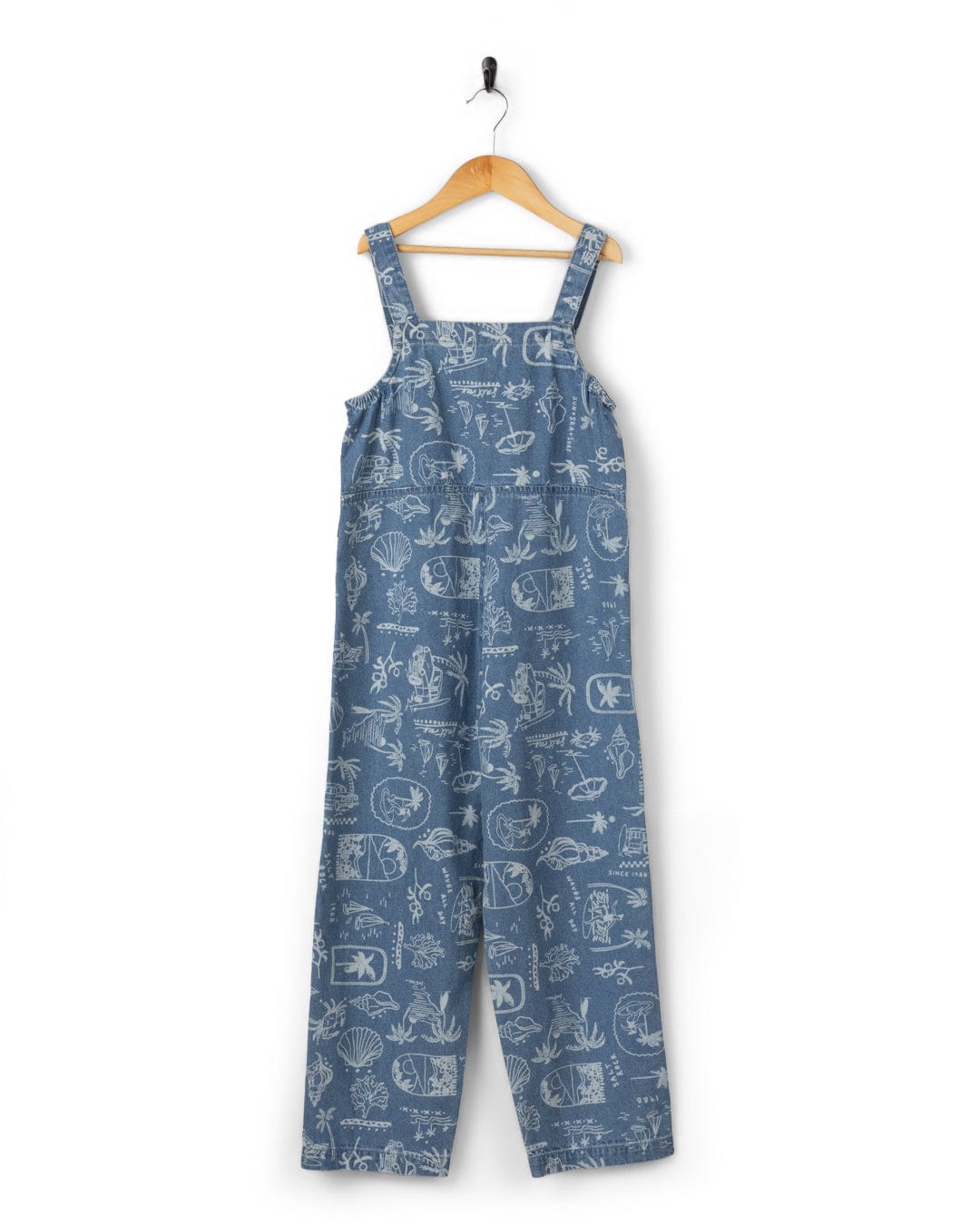 Island Life Kids Dungarees in Bright Blue