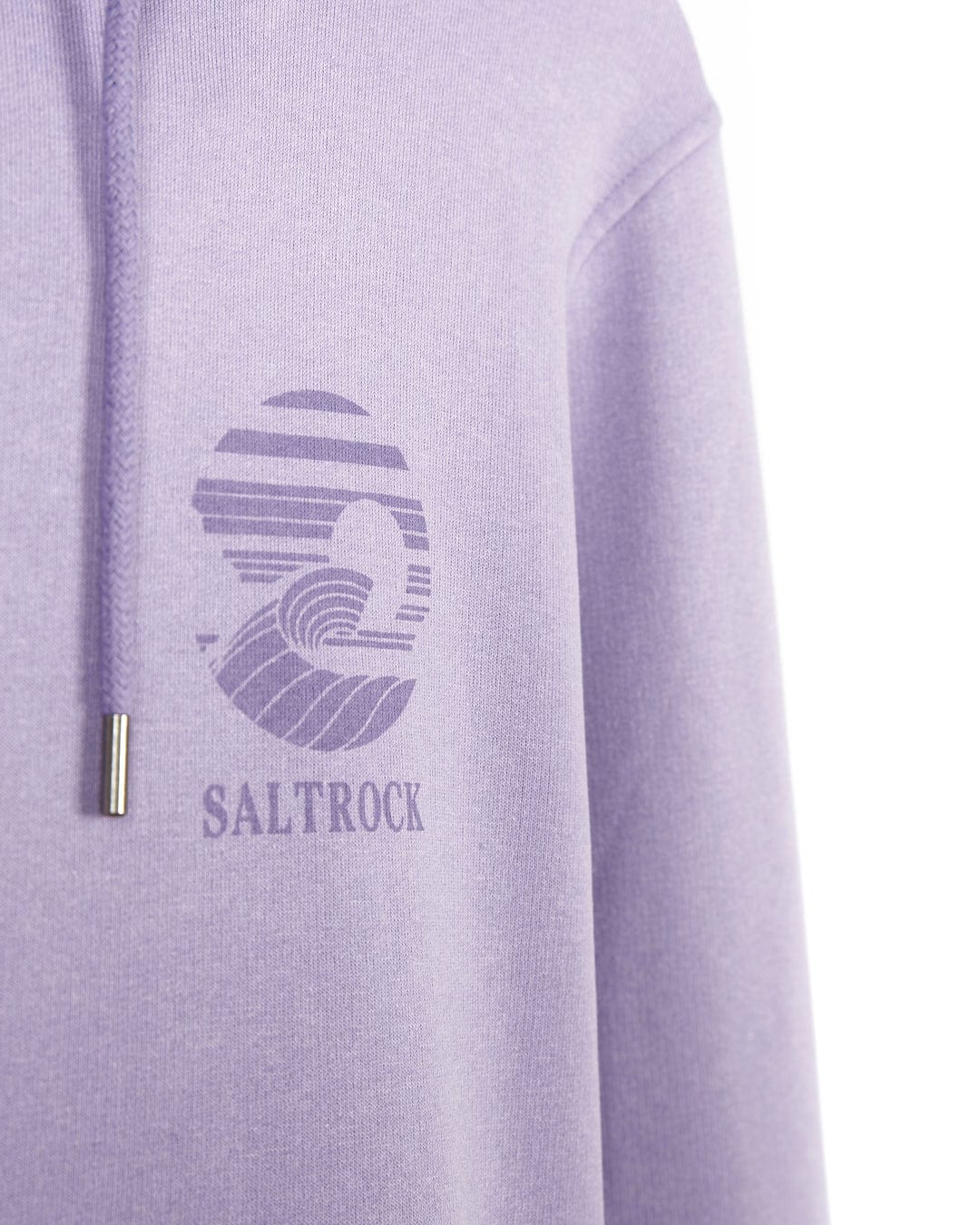 A Saltrock Atlantic - Mens Pop Hoodie - Purple with the word Saltrock on it.