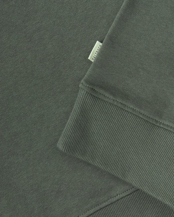 A close up of a Saltrock Velator - Long Sleeve Sweatshirt - Khaki featuring the soft fabric.