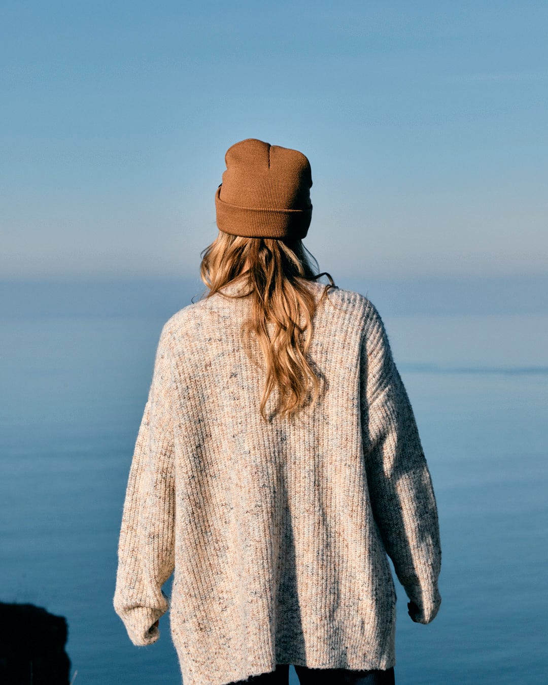 Juno - Womens Longline Cardigan - Cream